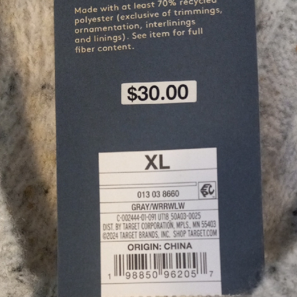 Universal Thread Speckled Gray V-Neck Sweater - Picture 7 of 8